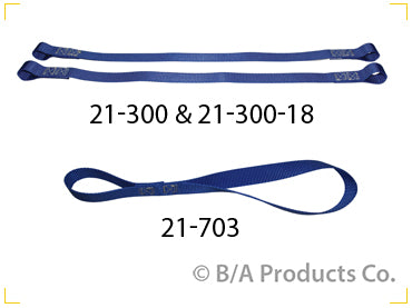21-300  -  24" Motorcycle Handlebar Soft Tie Down Straps