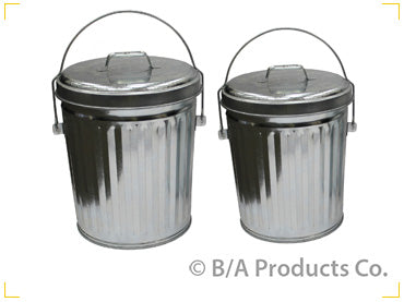 44-D1086   -   In The Ditch 4 Gallon Galvanized Trash Can