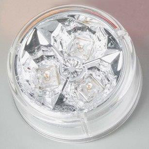 63002  -  2" Red/Clear 3 LED Light