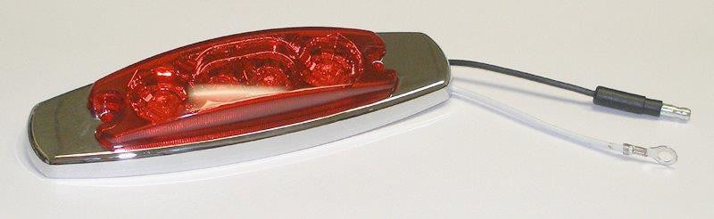 63017  -  Red/Red Clearance Side Marker 4 LED Light