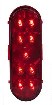 M63322R  -  Red 6" Oval 9 LED - Stop/Turn/Taillight