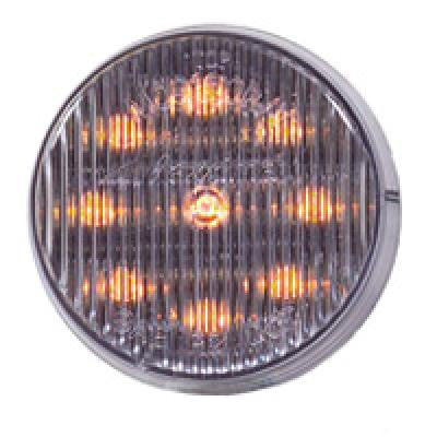 M09100YCL  -  2" Amber/Clear Clearance Marker 9 LED