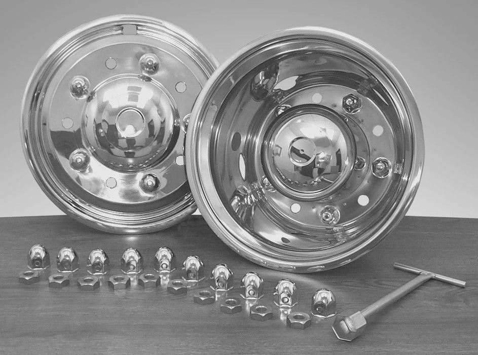 5895-195  -  19.5" x 7.5" Over Lug Design Simulator Set 10 Lugs, 5 Hand Holes-rim #29195