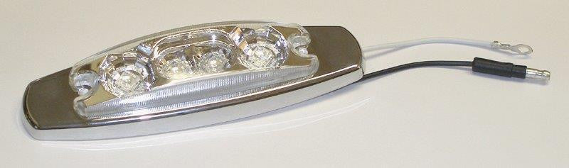 63020  -  Amber/Clear Clearance/Side Marker 4 LED Light
