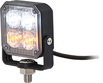 8891802  -  3X3 Amber/ Clear Pedestal LED Strobe Light w/ 55 AMPS 19 Flash Patterns