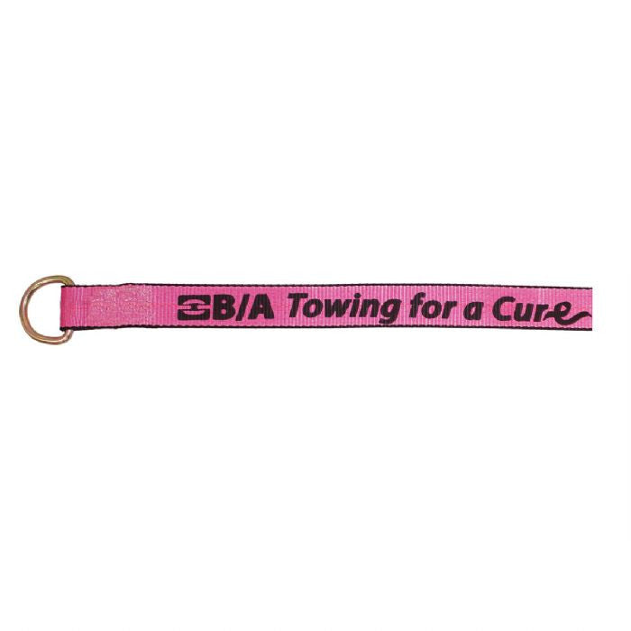 CURE38-1  -   8ft Pink Breast Cancer D Ring Strap