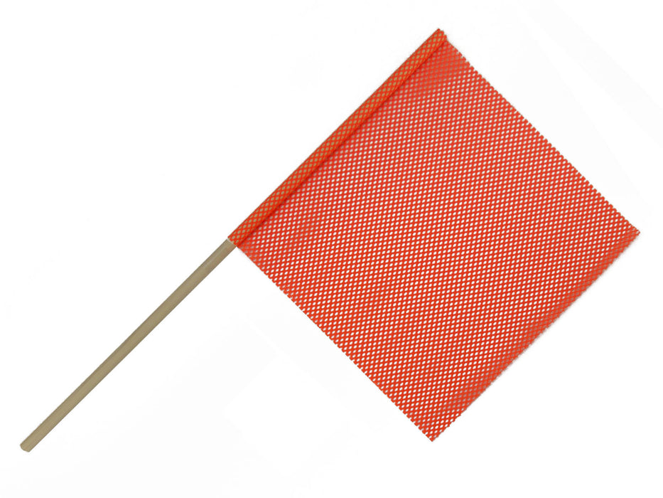 F10222  -  Orange 3/4" Wood Dowel Flag
