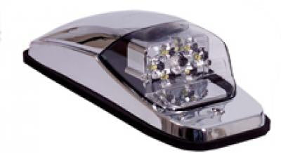 M27001YCL  -  Amber/Clear Chrome Upper Cab Lights 8 LED
