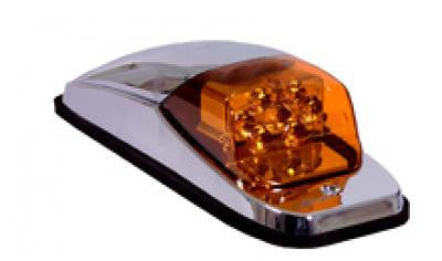 M27011Y  -  Amber Chrome Upper Cab lights 8 LED